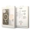 Zestaw Guess GUBPP14SH4EACSW Case+ Charger iPhone 14 / 15 / 13 6,1 brązowy/brown hard case 4G Print MagSafe
